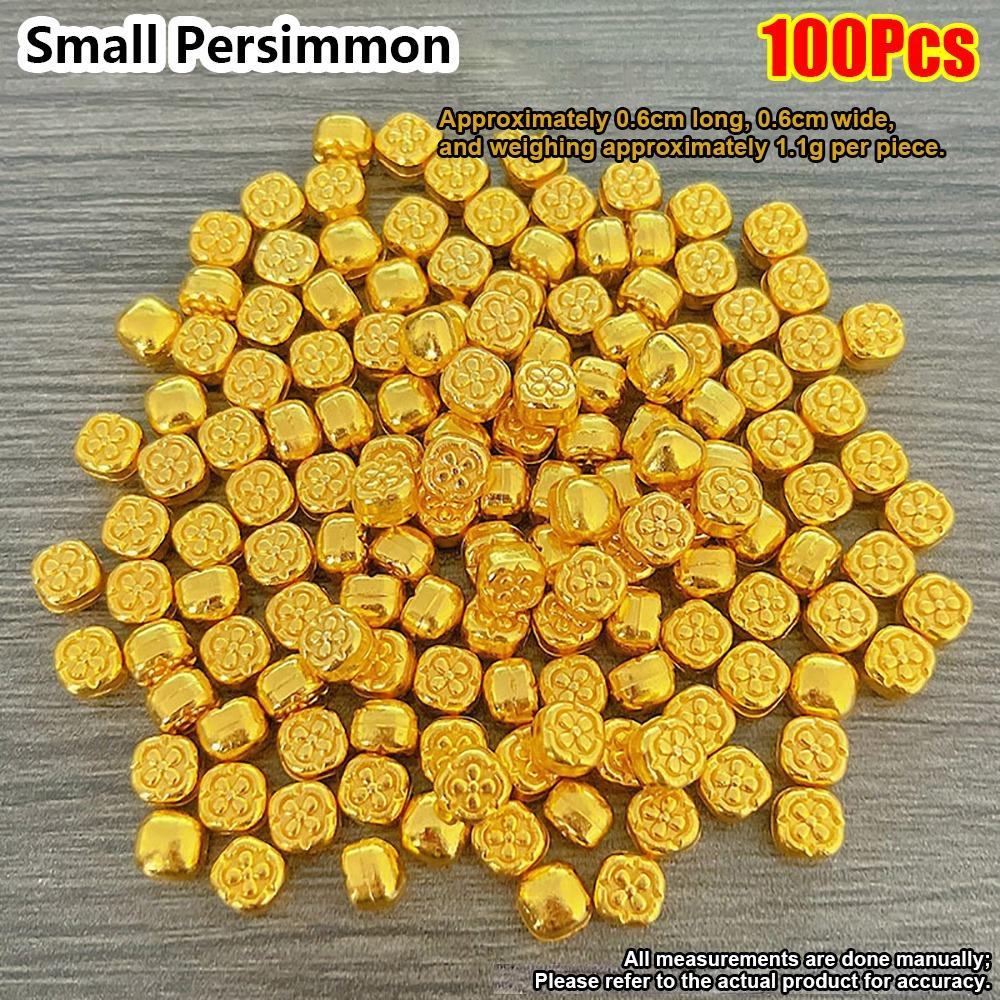 50/100Pcs Durable Alloy Small Gold Bar Solid Mini Wealth Attraction Ornament Golden Brick Craft Home Decoration