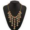 Ethnic Style Simulation Gemstone Decoration Tassel Design Women Necklace For Boho Jewelry Enthusiasts