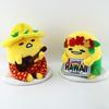 Cute Cartoon Plush Lazy Egg Toy With Hawaiian Ukulele 18cm To 20cm