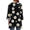 Women's Fashion Casual O-Neck 3/4 Sleeve Loose Printed T-Shirt Ladies Top