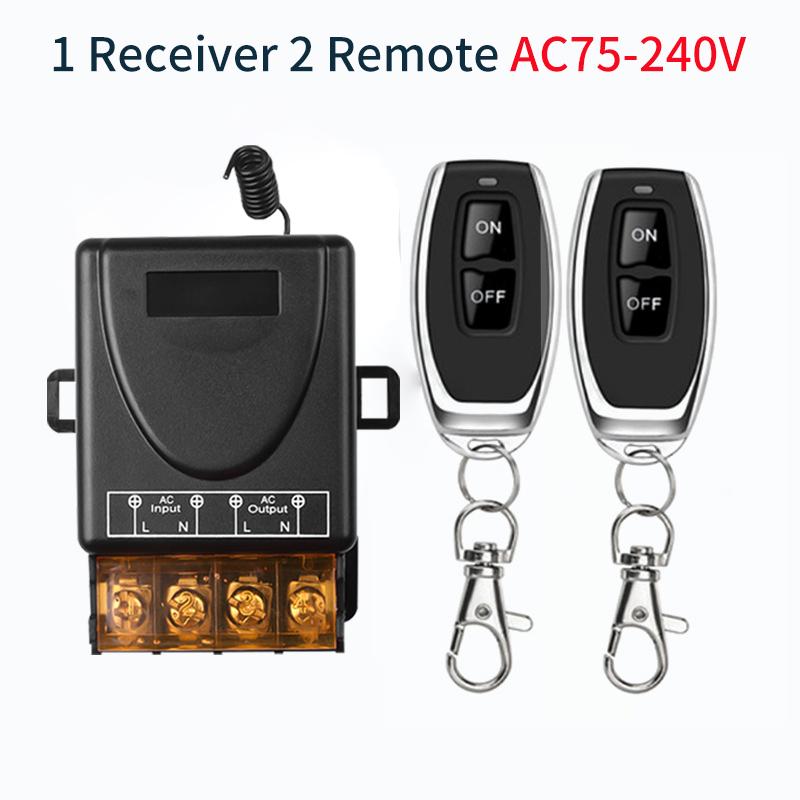 RF433Mhz Wireless Remote Control Switch 12V 24V 220V 110V Relay Receiver Transmitter for Water Pump Motor LED Electric Appliance
