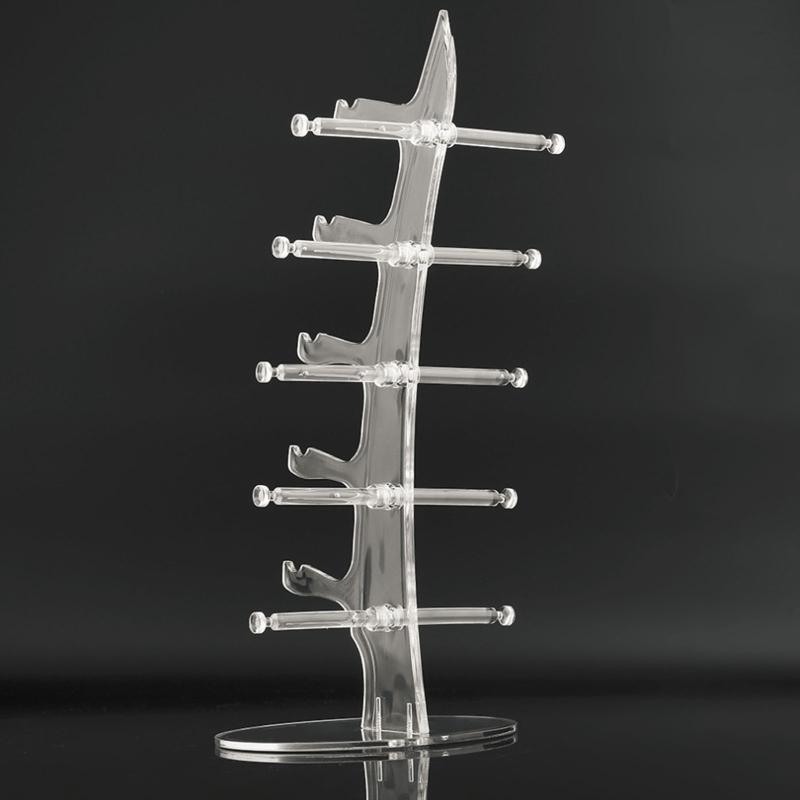 Glasses Storage Show Rack 5 Layers Sunglasses Stand Eyewear Holder Frame Acrylic Display Racks for Counter Tabletop
