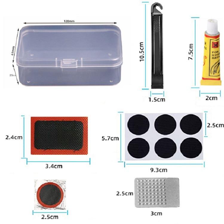 Bicycle Tire Combination Bicycle Repair Tool Mountain Bike Tire Pry Bar Tire Repair Film Quick Tire Repair Set ,Quick Tire Repair Tool Set
