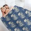 Translucent Jellyfish Throw Blanket Giant Sofa Loose Luxury Brand Single Blankets