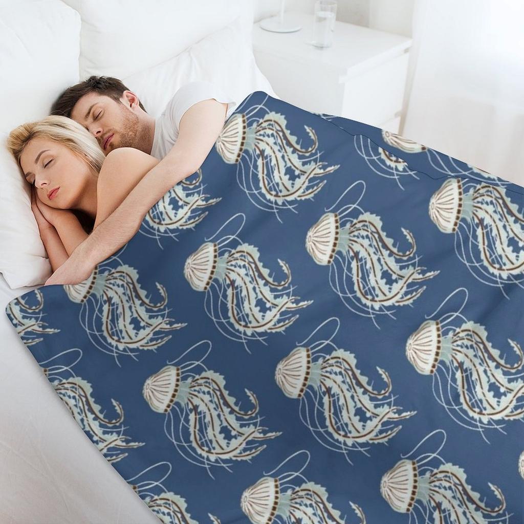Translucent Jellyfish Throw Blanket Giant Sofa Loose Luxury Brand Single Blankets