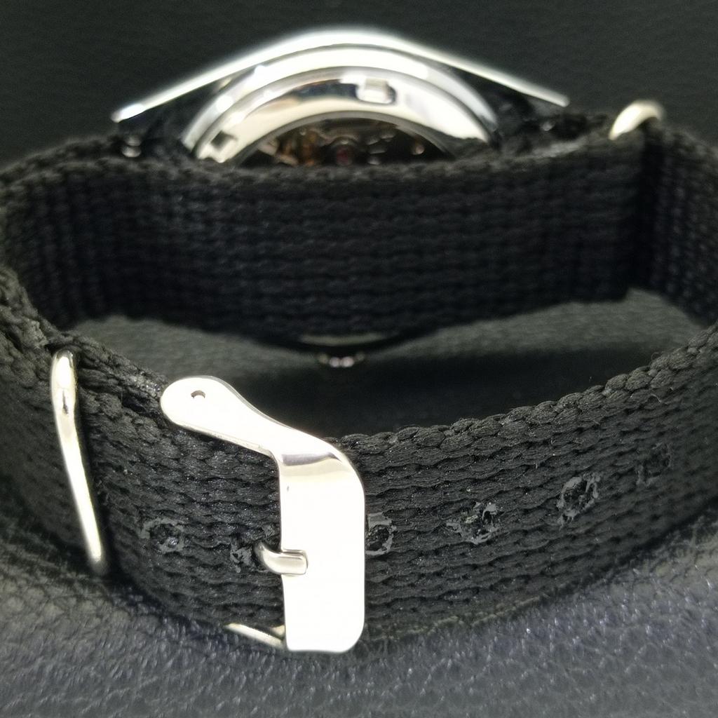 REFURBISHED JAPAN SEIKO 5 6309A AUTOMATIC MENS BLACK COLOR DIAL WATCH A440303-4 Sk-a440303