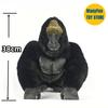Albino Gorilla Hohe Treue Anime Niedlicher Affe Plüschtier Silberrücken Plüschtiere Lebensechte Tiere Simulation Stofftier Kawaii Spielzeug Geschenk