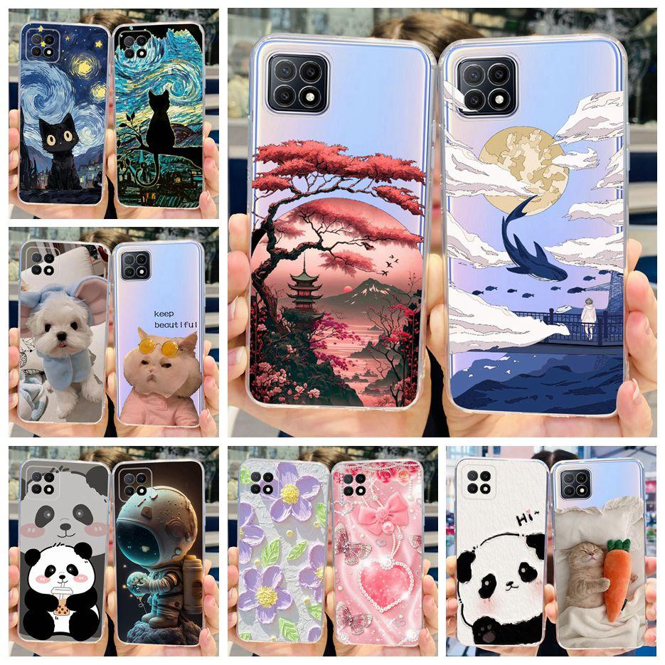 For Oppo A73 5G Case CPH2161 Stylish Painted Cover Clear Silicone Phone Case For Oppo A73 A 73 OppoA73 5G Back Cover Soft Fundas