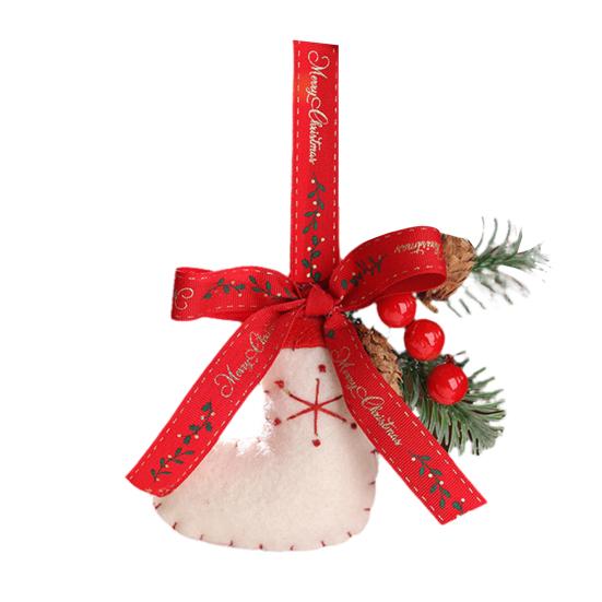 Christmas Ornament Small Boot Mitten Santa Snowman Gingerbread Man Xmas Tree Hanging Ornament Holiday Decorative Car Pendant for Wall Window Decor