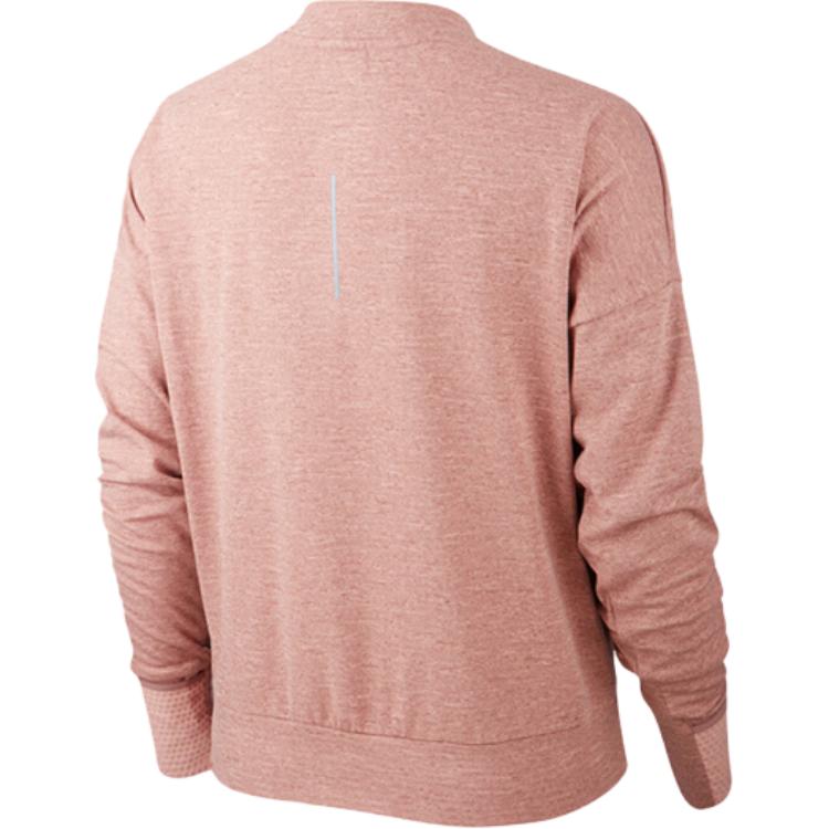 Nike Knitted Sports Crewneck Pullover Long Sleeve Sweatshirt Women Sweatshirt Pink 928947-646