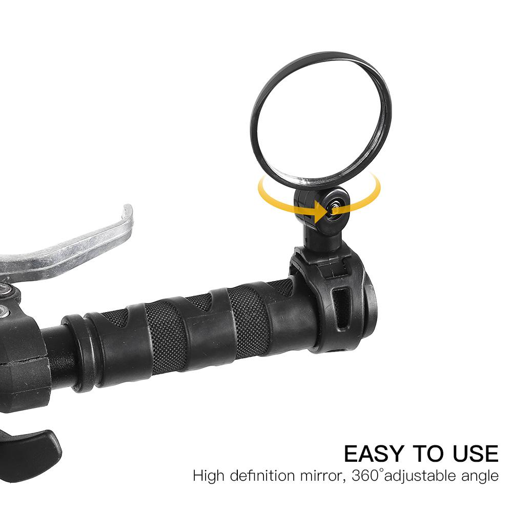 Flexible Angle Rotatable Bike Bicycle Handlebar Rearview Mirror Accessory