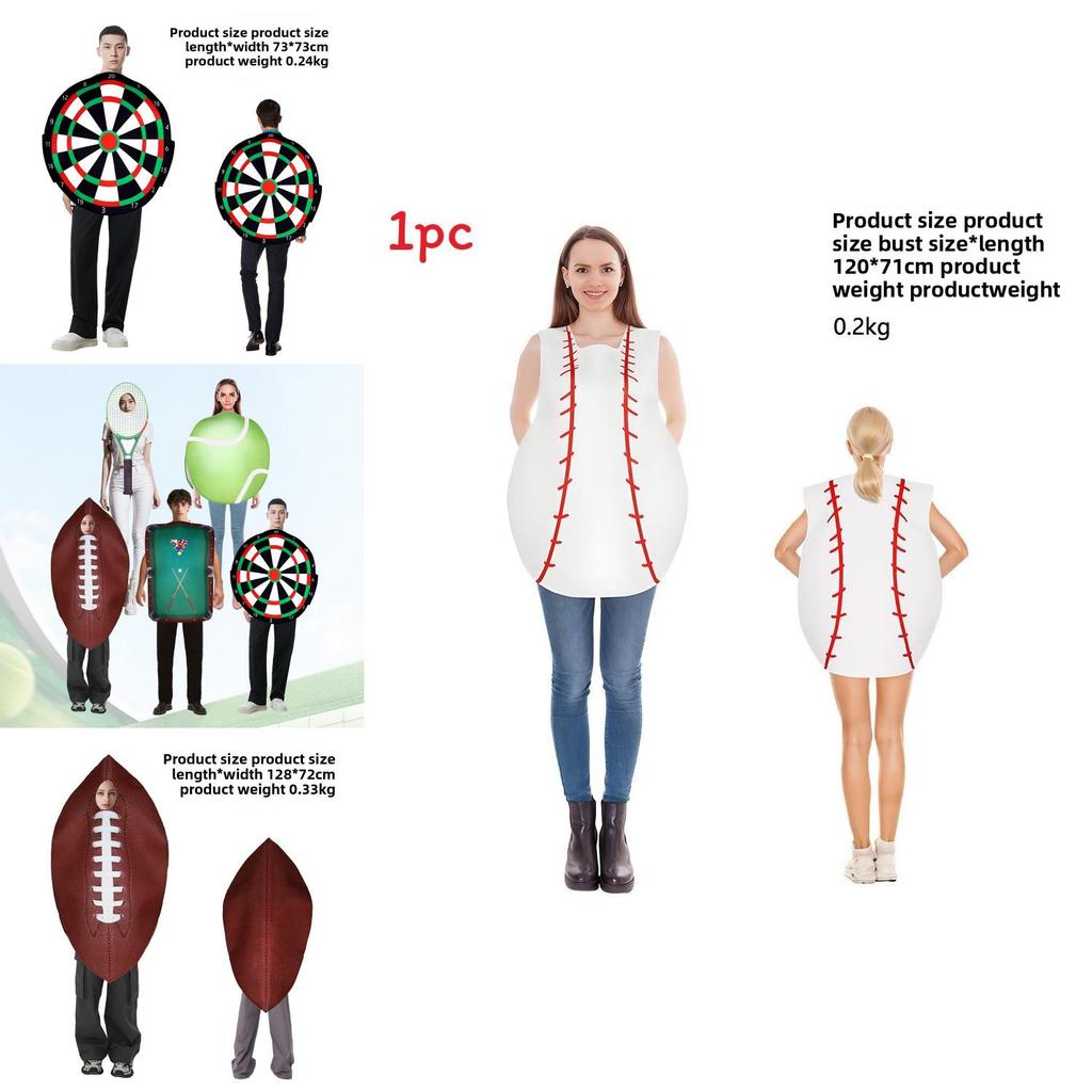 Costum Onesie de Petrecere Halloween Cu Căptușeală de Spumă Costum Rugby Biliard Eveniment Salopetă Performanță