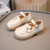 Girls small leather shoes 2025 spring new British style little girl single shoes children black princess shoes loafers