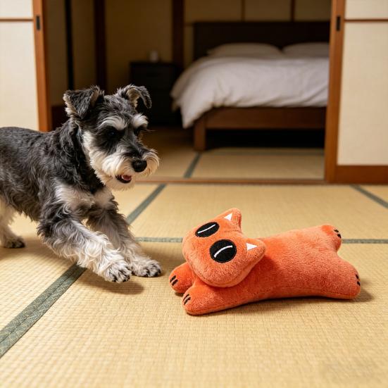 Pet Toy Realistic Animal Shape Bite-Resistant Plush Chew Toy with Catnip Relieves Boredom Simulation Modeling Teeth Cleaning