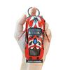 Opening Door Racing Car Keychain Kids Mini Pull-back Graffiti Sports Car Toy Key Ring