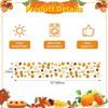 YATOJUZI Maple Leaf Pumpkin Table Runner - Fall Autumn Table Runners Home Kitchen Dining Table Decorations Decor for Thanksgiving Day Party - 13x72