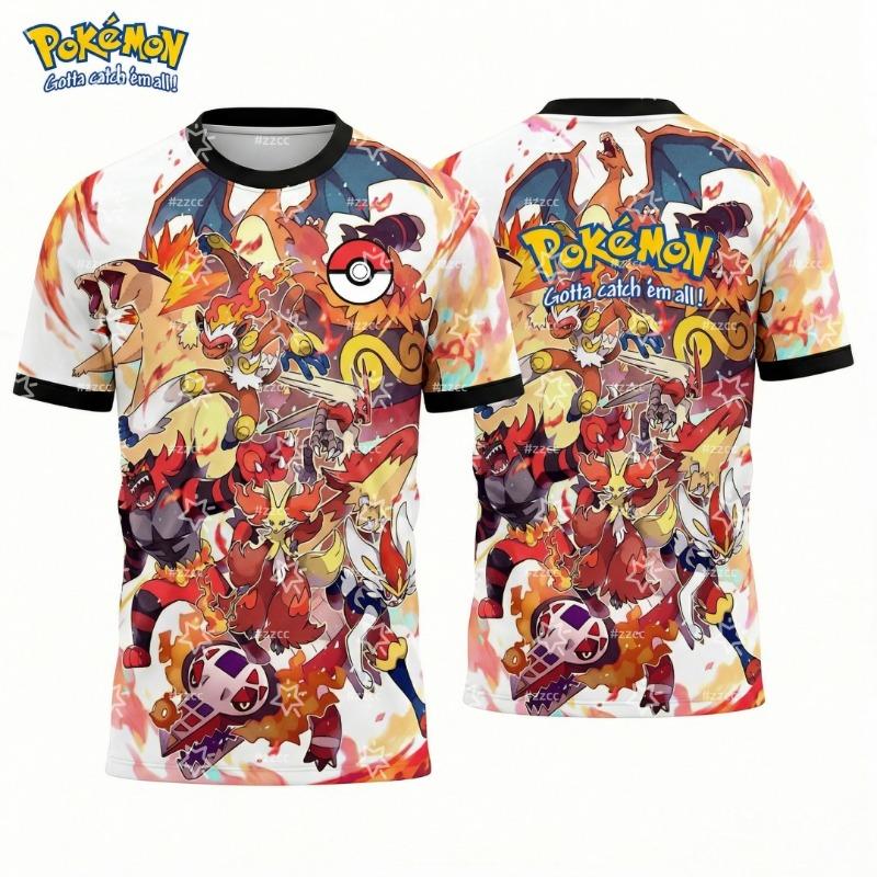 

2026 Starter Pokémon graphic T-shirt Men s football jersey Spring Sports Dry Quickly Men s T-Shirt Kid s Clothing Tee Y2k Woman XXS