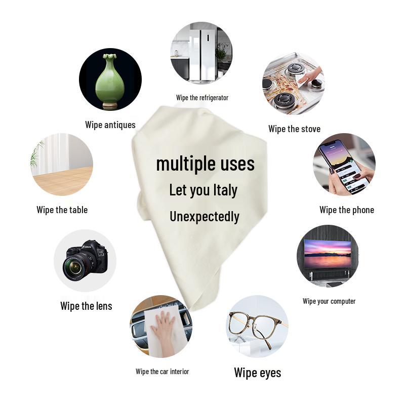 Deerskin Absorbent Car Wash Towel - Lint-Free Chamois for Streak-Free Glass Cleaning