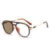 Men's Pochromic Reading Glasses Fashion Double Bridge Women Anti Blue Light Far Sight Eyewear Prescription Presbyopia Glasses
