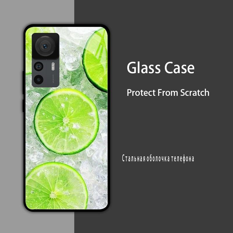 Cover in Vetro Temperato per Xiaomi 12T 12S 12X Custodia Rigida Posteriore per Telefono per Xiaomi 11T 10T 12T Pro 11 12 Lite Gusci Protettivi