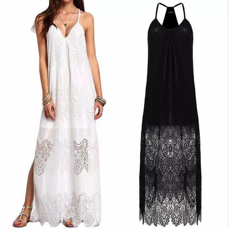 Women's Dress Summer V Neck Sexy Beach Dress Sling