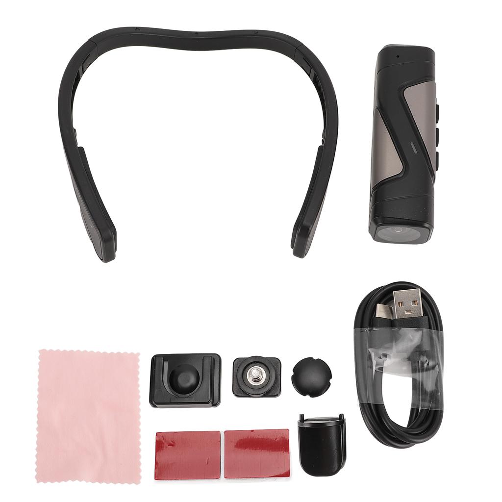 5K 30FPS Head Mounted Camera 30MP Wearable Video Camera Vlog Camcorder Anti Shake 130 Degree Wide Angle Auto Focus