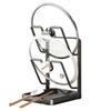 Pot Lid Rack Non-slip Draining Pot Lid Organizer Rest Stand Single/Double Layer Kitchen Storage Rack Pan Lid Holder Multipurpose