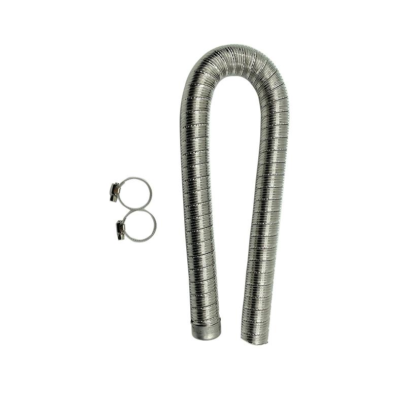 24mm 60cm 100cm 150cm 200cm 300cm Double Layer Air Diesel Parking Heater Stainless Steel Car Exhaust Pipe Truck Tube Vent Hose
