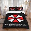 Umbrella Corporation Logo Bedding Set Comforter Cover Gift for Bedroom,Includes 1 Cover and 2 Pillowcases, No InsertB575