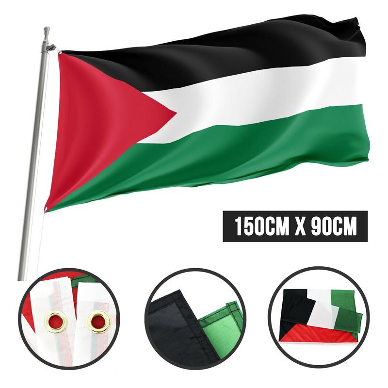 

Palestine Flag Large 5 X 3 New Sealed Free Gaza Palestinian Freedom