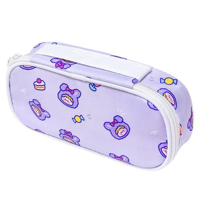 Multi-functional with Handle Pencil Storage Bag Durable Cute Rabbit Bear Case
