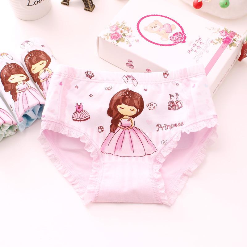 Girls' Fine Cotton Underwear, Sizes 2-12, Assorted Briefs and Shorts