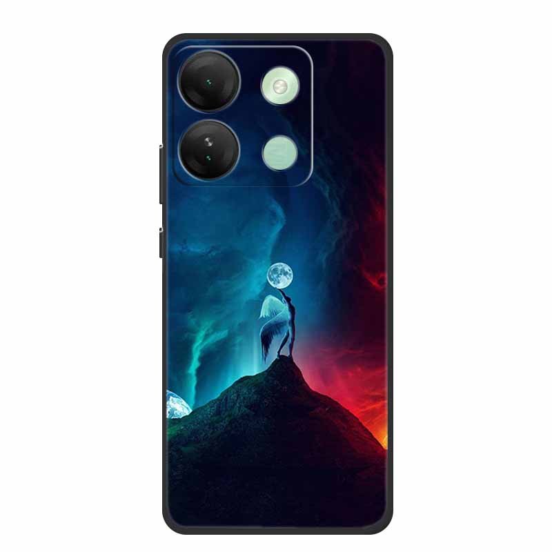 For Infinix Smart 7 HD Plus Case Black Silicone Soft Back Cover Case For Infinix Smart 7 Plus HD Phone Case Smart7 HD 7Plus Capa