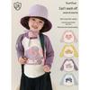 Girls' Long Sleeve Cartoon Color Block T-Shirt with Anti-Bacterial Tech