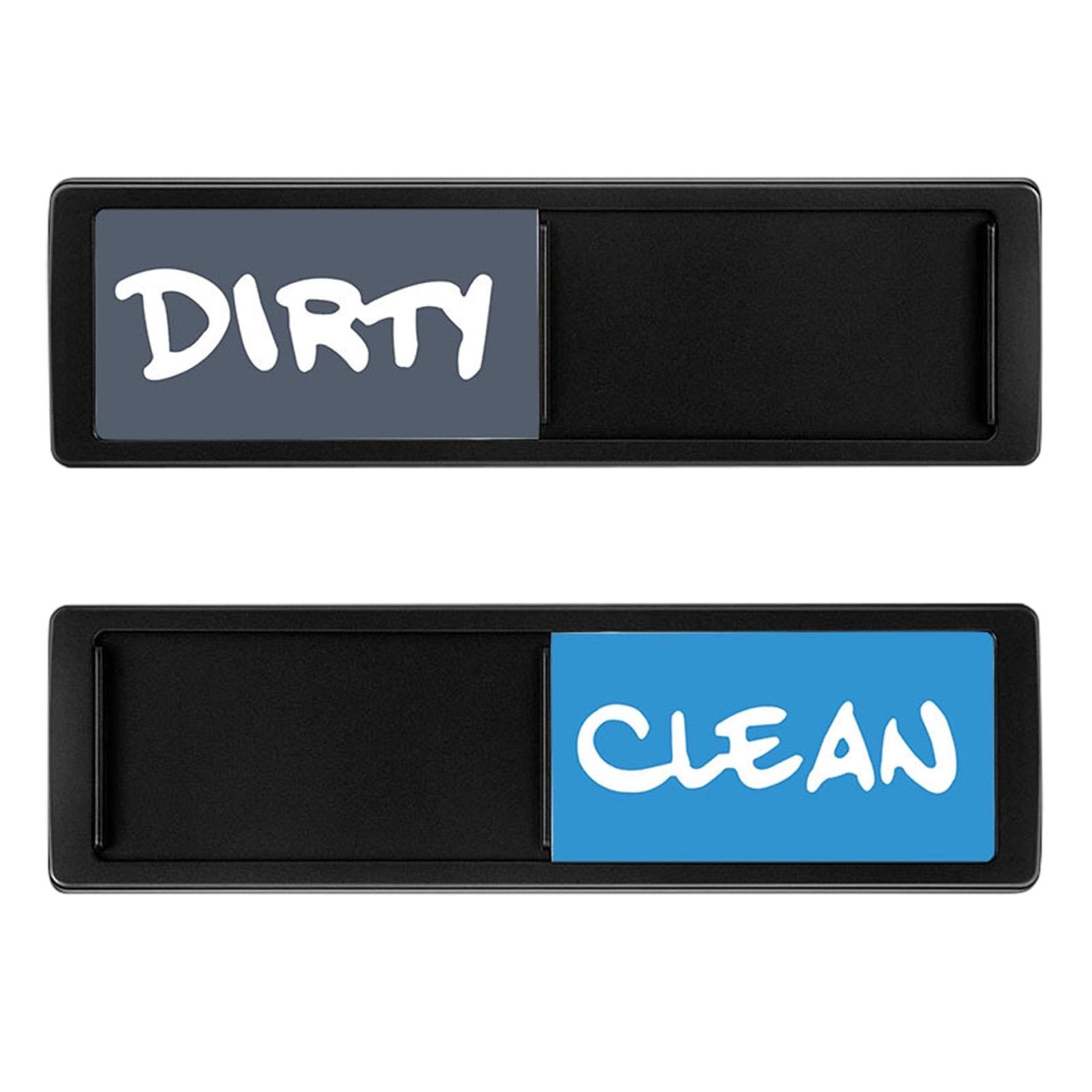 Sliding Dishwasher Magnet Indicator for Kitchen Use Adjustable Clean Dirty Status Sign Magnetic Label for Refrigerator or Dishwasher One Size