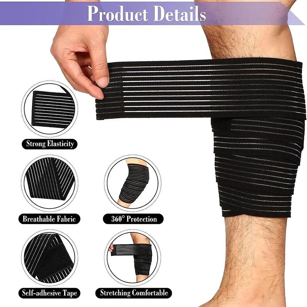 1Pcs High Elasticity Knee Brace Support Wrap Portable Bracer Wristband  for Outdoor Activity