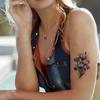 12pcs Temporary Tattoo Orchid Tattoos Waterproof Long-lasting Body Stickers Floral Tattoos Colorful Tattoos Watercolor For