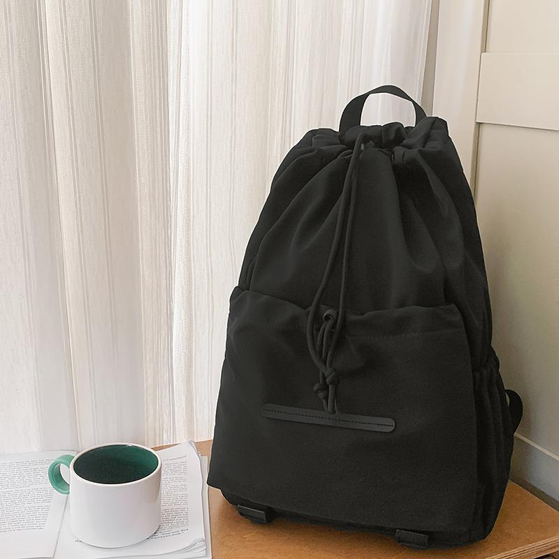 Student Schoolbag Lightweight Sports Backpack Women's Drawstring Backpack