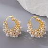 Stylish Ear Buckle Elegant Pearls Earrings Fashion Earrings Unique Ear Jewelry