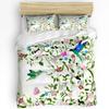 Oriole Peach Blossom Spring Bird Flower Duvet Cover Bed Bedding Set Home Quilt Cover Pillowcases Bedroom Bedding Set No Sheet
