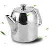 20oz or 32oz Stainless Steel Tea Pot, Silver Teapot Coffee Kettle Short Spou for Coffee, Tea, Beverages, Fruit Herbal (20 Ounces (about 500ML))