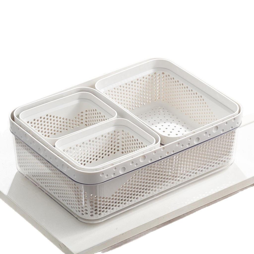 Double-Layer Kitchen Draining Basket: Multi-functional Sink Basin for Dishwashing & Vegetable Washing