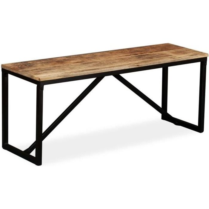 VidaXL Banc 110 x 35 x 45 cm Bois de manguier massif