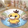 Multiple Styles Pokemon Psyduck Round Rugs for Living Room Bedroom Floor Mats Kids Room Sofa Chair Mat Carpet Home Decor
