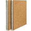 Accuprints A5 Pack Of 2 Craft Notebook, 50 Leaf 100 Pages,Blank Or Unruled | Travel Writing Notebook,Journal,Notepad,Ske