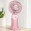Cartoon Animal Handheld Fan 3 Speed Adjustable USB Rechargeable Summer Cooling Fan with Phone Holder Portable Travel Mini Personal Desk Fan