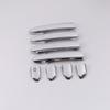 For 2007-2014 Mazda Demio 2  Third generation glossy chrome silver Side car Door Handle Covers Trims 2008 2009 2010 2012 2013
