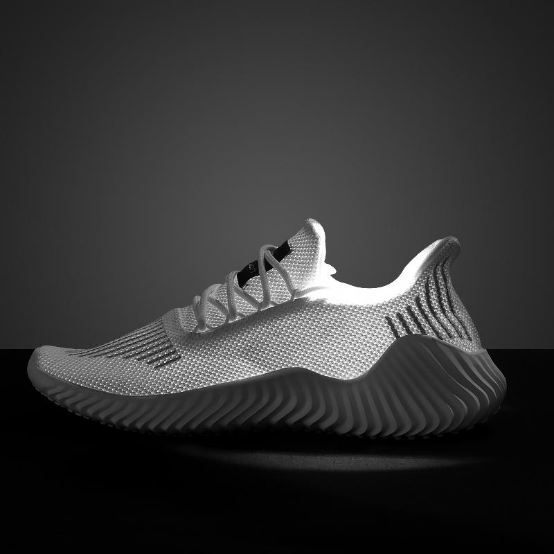 Fashion Men Sneakers Men Shoes Lightweight Running Shoes Sports Mens Athletic Shoes Solid Black White Gray Big Size 47