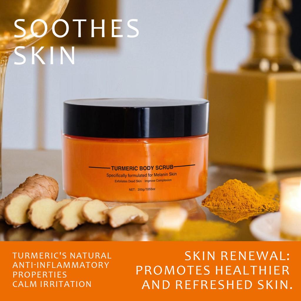 Exfoliant pentru corp, special formulat pentru pielea cu melanina, exfoliază pielea moartă, îmbunătățește tenul