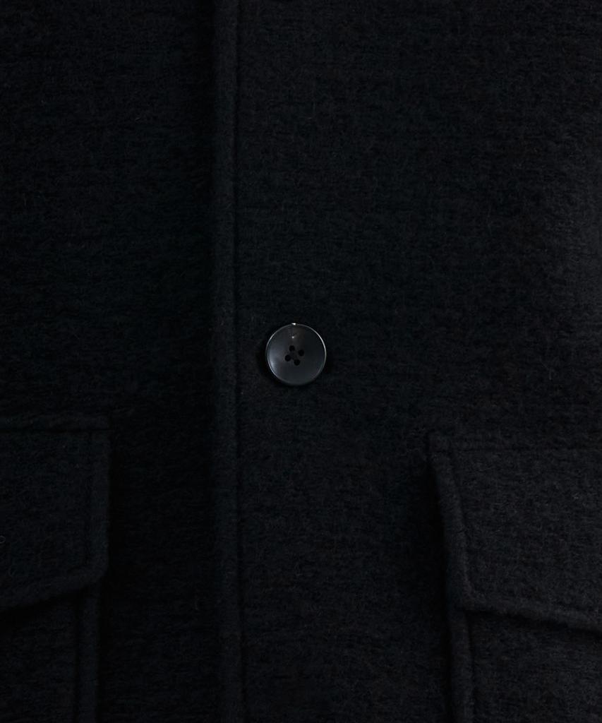 Musinsa Standard Wool Blend Jersey Oversized Out-Pocket Jacket [Black]